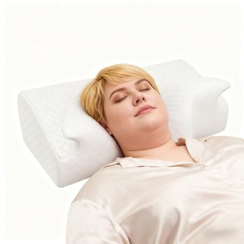 Cervical Neck Pillow for Bigger Body (White, Standard)