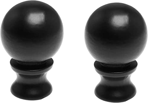 Dgbrsm 2Pcs 1-1/2 Inch Lamp Finial Oil Rubbed Black Steel Ball Knob Lamp Shade Finial Lamp Shades Finials Cap Knob Lamp Decoration For Lamp Harp Holder #TOP7