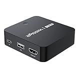 reproductor mp4 salida rca Transfiere películas directamente a la tarjeta SD/USB de la caja sin necesidad de un ordenador o software. Compatible con FAT32 y NTFS, el formato exFAT no es compatible, hasta 32 GB. Nota: no inserte la unidad USB y la tarjeta micro SD al mismo tiempo