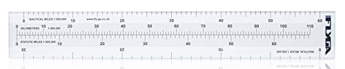 Nautische Meile Maßstab Karte Lineal (60nm Abstand) [3 mm dick] - Für lapl, PPL (A), PPL (H) & CPL Aviation Piloten + Marine, Bootsfahren, & Sailing Captains Cover