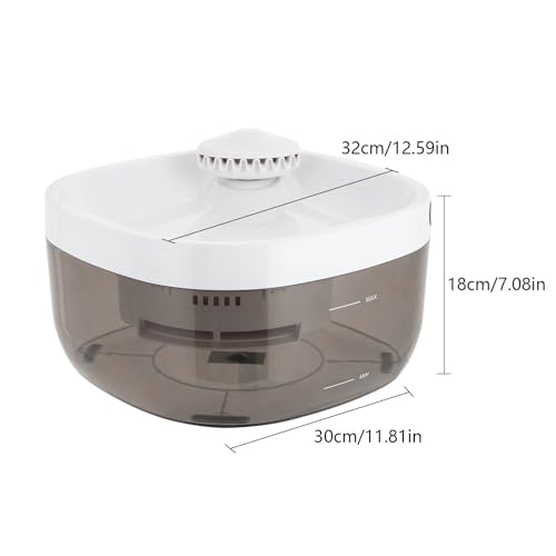 Fuente de agua para gato, blanca miniatura 2