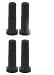 Bedframe 1/2" Wheel/Caster Socket Sleeve Plastic Inserts/Plugs/Caps - Set of 4