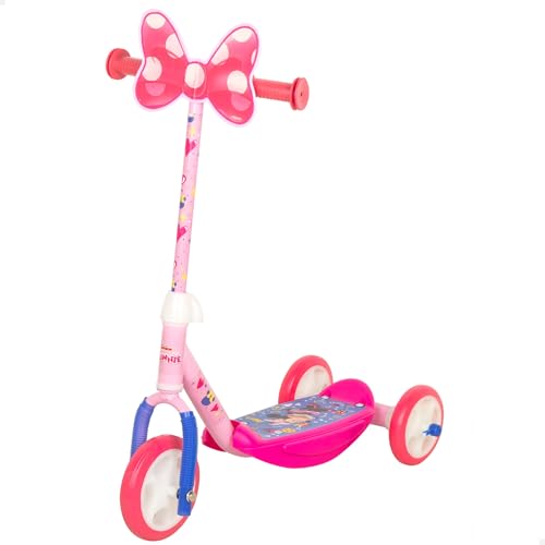 Trottinette Minnie à 3 Roues pour Filles à partir de 2 Ans avec Direction réglable en Hauteur.