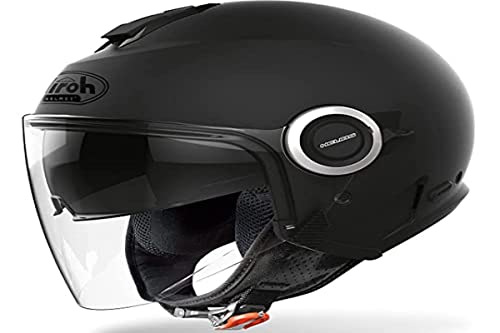 Casque jet Airoh Helios anthracite mat pour motards urbains
