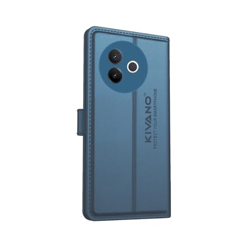 Image of Compatible with Vivo Y39 5G Flip Cover | Leather Finish | Inside Pockets & Inbuilt Stand | Shockproof Wallet Style Magnetic Closure Back Cover Case