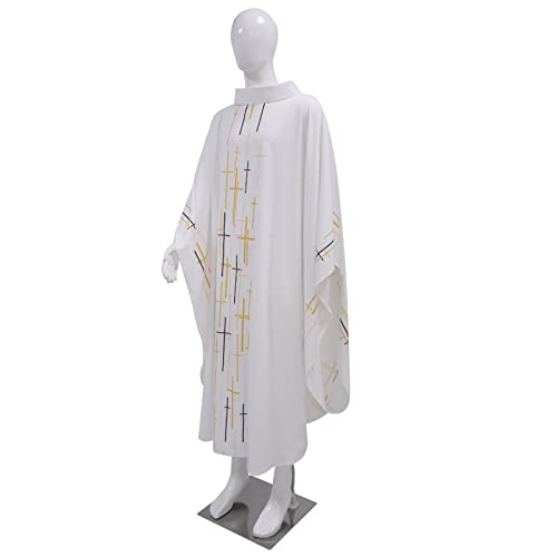 Church Pastor Celebrant Chasuble Priest Vintage Robe Gown Cape Casscock Clergy Pulpit Altar Server Vestment Men Women2