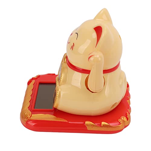 Qinlorgo Gato da Sorte, Tamanho Mini Traz Riqueza Resistente e Durável Gato da Sorte para Carro para