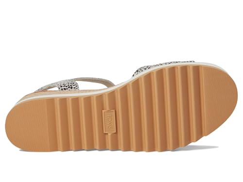 Image of TOMS Women's Diana Wedge Heel Sandal, Leather Upper, Rope-Wrapped Midsole, Adjustable Strap, Buckle, OrthoLite Insole
