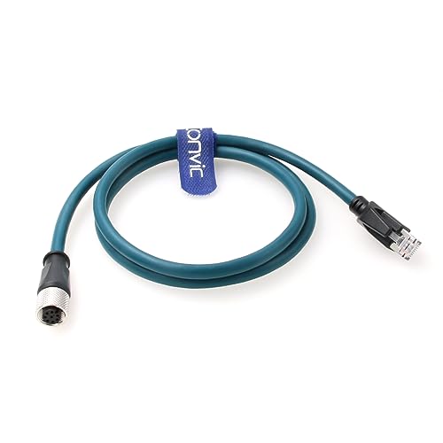 Cable Ethernet M12 8 Pin a RJ45 Cat-7e 1 m miniatura 4