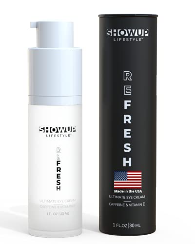 Eye Cream for Dark Circles and Puffiness - Ultimate Eye Refreshing Caffeine Eye Cream for Men - All in One Mens Under Eye Cream Anti Aging Bags & Dark Circles - Under Eye Treatment 1 Fl Oz