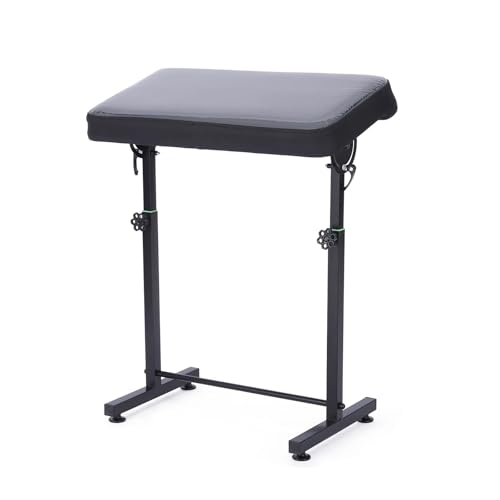 TRUNXUCL Oversized Large Tattoo Armrest Stand Arm Rest Stand, Legrest Bracket with Adjustable Height and Angle, for Professional Studio Tattooing(Black)