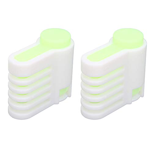 QANYEGN 2Pcs Cake Cuing Machine, Bread Slicing Guide Tool for Bread, Cake Fixing Tool (Green)