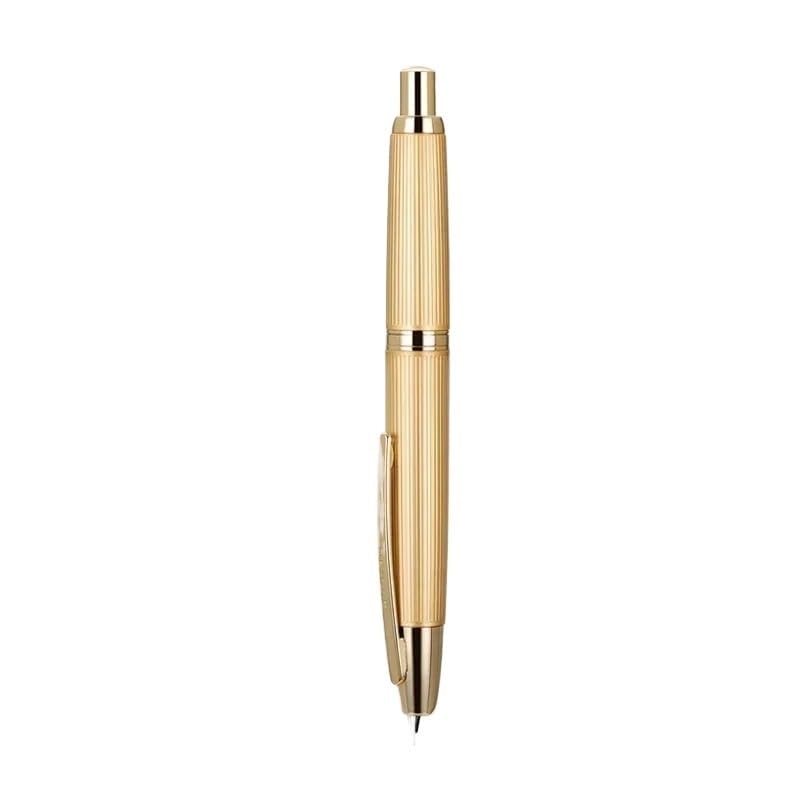 Stylo-plume en métal bleu nacré avec pointe F 0.5 mm pour l'écriture quotidienne