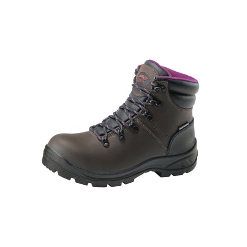 Avenger Work Boots Women's Medium Construction Boot, Brown, 8.5 US