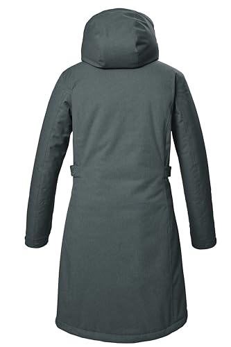killtec Damen Funktionsparka/Parka mit abzippbarer Kapuze KOW 303 WMN PRK, blaugrau, 42, 41815-000