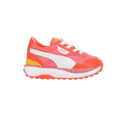 PUMA Toddler Girls Cruise Rider Brain Freeze Slip On Sneakers Shoes Casual - Orange, Pink - Size 7 M