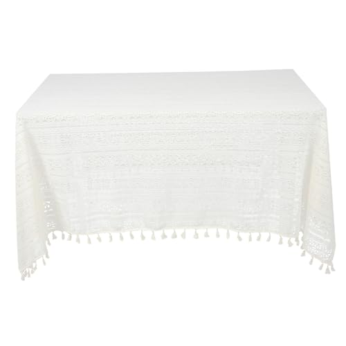 Nappe crochet décorative avec motif creux pratique pour protection de table basse salon chic - 2