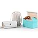 WUDUOA Portable White Jewelry Bag Cosmetic Clutch, Fashionable Travel Jewelry Storage Organizer, Gift for Girls