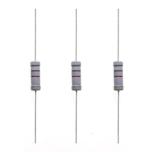 HUABAN 20 Piezas 3W 3 Watts 510R 510 Ohm 5% Resistencia de película de óxido metálico