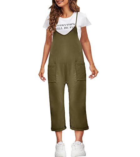 Mono verde para mujer Jengo en talla M sin mangas y con tirantes holgados