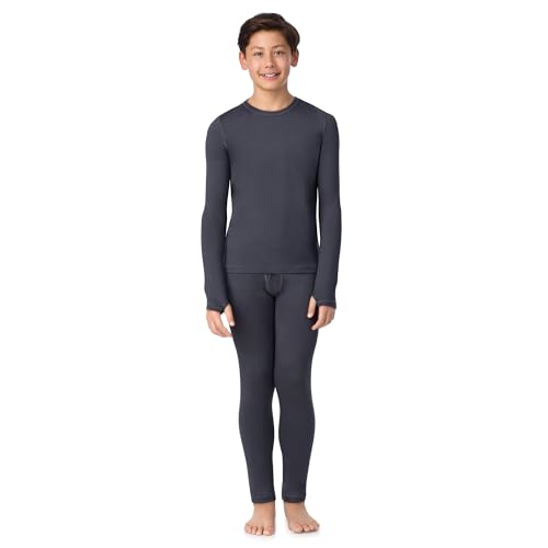 Image of Cuddl Duds Lightweight 2 Piece Active Base Layer Matching Sets for Boys