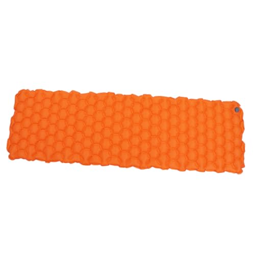 Matelas de camping gonflable orange 192x58x6 cm léger UKCOCO
