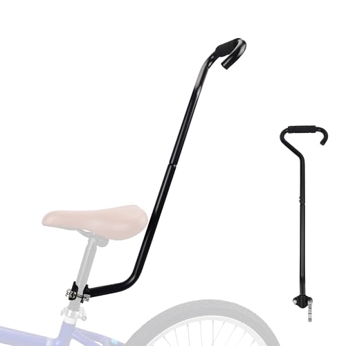 ZUKKA Fahrrad Training Schubstange Trainer Handle Aluminiumlegierung Universal Push Bar für Kinderfahrrad Lernhilfe Schiebestange Haltestange