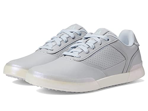 adidas Women's Retrocross Spikeless Golf Shoes, Grey Two/Halo Blue/Chalk White, 9.5