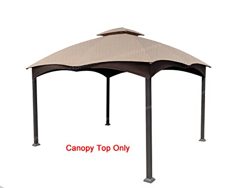APEX-GARDEN-Replacement-Canopy-Top-for-The-Lowes-Gazebo-Model-GF-12S004B-1-GF-12S004BTO-Beige-Ripstop-Fabric APEX GARDEN Replacement Canopy Top for The Lowes Gazebo Model GF 12S004B 1 GF 12S004BTO Beige Ripstop Fabric