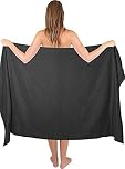 Textile Do Extra Large Super Jumbo Bath Sheet Towel 100% Egyptian Cotton XL Bath Sheets(100 x 200 cm-600 GSM) (Charcoal)