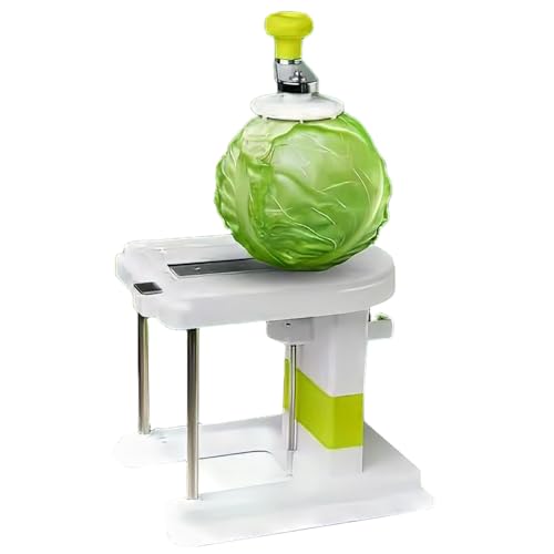 Cortadora de repollo, cortador de verduras con 3 cuchillas de acero inoxidable, corta 5 kg en 5 minutos, ideal para restaurantes