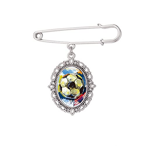 Broche peinte pour châle et robe une touche de poésie sur vos vêtements