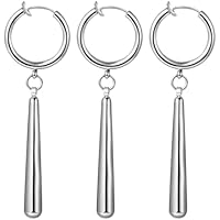 OIDEA Pendientes Aro Zoro Hombre: Juego de Aretes Colgantes de