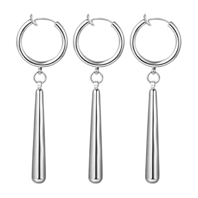 OIDEA Pendientes Aro Zoro Hombre: Juego de Aretes Colgantes de Personaje de Anime de Acero Inoxidable para Caballero Hipoalergénico Antialérgico 3 Piezas Plata - Para Uso Diario Regalo | Ya disponible en tu tienda friki favorita! En mundofriki.es!