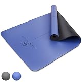 SHANTI NATION - Shanti Mat Pro XL - rutschfeste Yogamatte - extra groß - 195 x 68 x 0,4 cm - mit Naturkautschuk - auch für Pilates & Fitness - midnight