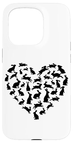 �n�[�g�`�̃E�T�M�̃V���G�b�g�o�j�[�A�j�}���A�[�g �X�}�z�P�[�X iPhone 15 Pro �p