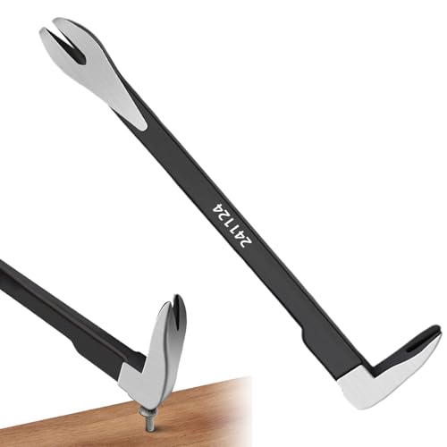 Piede di porco Piattô – acciaio al carbonio 30 x 7,2 x 2,2 cm, barra Levå a Marțello | barra Levå tascabile portatile, estrattore di chiodi multifunzione, utensile da Tëlaio per chiodi rotondi, a Filà