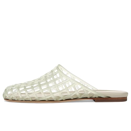 Image of Women's Red Jelly Mesh Slides, Comfortable Flat Slip On Sandals, Casual Summer Beach Slippers