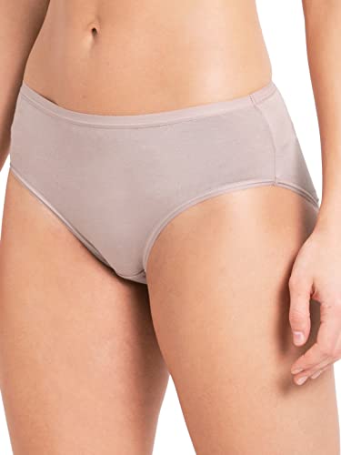 Image of Jockey 1807 Women's High Coverage Micro Modal Elastane Stretch Mid Waist Hipster with Ultrasoft Exposed Waistband