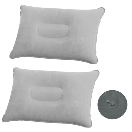 DIELIANHUA 2 PCS Cuscino Gonfiabile, Cuscino Gonfiabile da Campeggio, Cuscinos Gonfiabiles Spiaggia, Cuscinos Campeggio, Tessuto Floccato, Adatto per Campeggios, Spiaggia, Viaggi E Ufficio