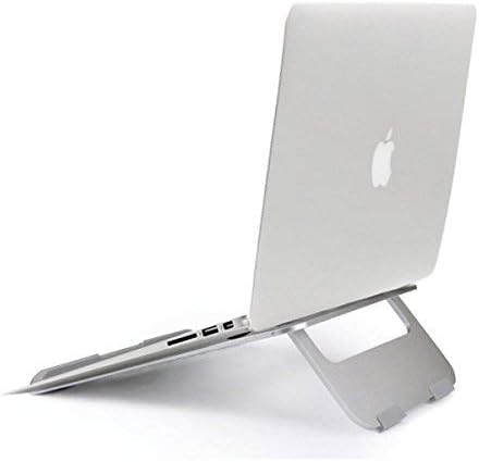 CCdo Aluminum Laptop Stand - Office Elevating MacBook Pro Stand Raiser with Ventilated Ergonomic Design Notebook Cooling Holder for 10” - 17” Ultrabook Apple MacBook Air/Pro - Silver