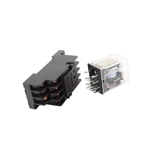 Relais de puissance 14 broches AC 110V 120V à témoin lumineux LED rouge
