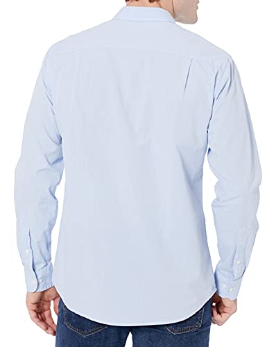 Image of Amazon Essentials Men's Regular-Fit Long-Sleeve Casual Poplin Shirt, Button Front, Business Casual, Collared