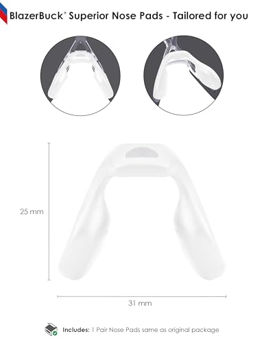 Image of BLAZERBUCK Replacement Nose Pads Piece for Oakley Actuator OO9250-Standard Fit | Low Bridge Fit