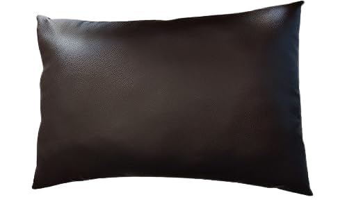 Customizable Thickness : Hospital Patient 16"x 23" Oil dust Water Resistant Pillow Massage Pillow Rexine Leather Coffee (Qty 1) with Unique Fiber Locking System.-image-11