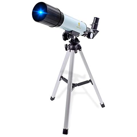 GEERTOP 90X Portable Astronomical Telescope Tabletop Educational Refractor 360X50mm for Kids Sky Star Gazing Birds Watching Cover