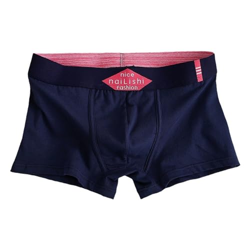 Ropa interior de algodón para hombre tipo pantalones cortos de boxeo elásticos en pack de 3 7