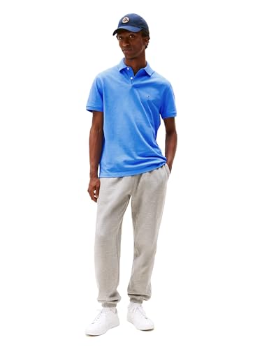 Image of Tommy Hilfiger Men's Short Sleeve Polo Shirts in Classic Fit with Stretch and Organic Pique Cotton
