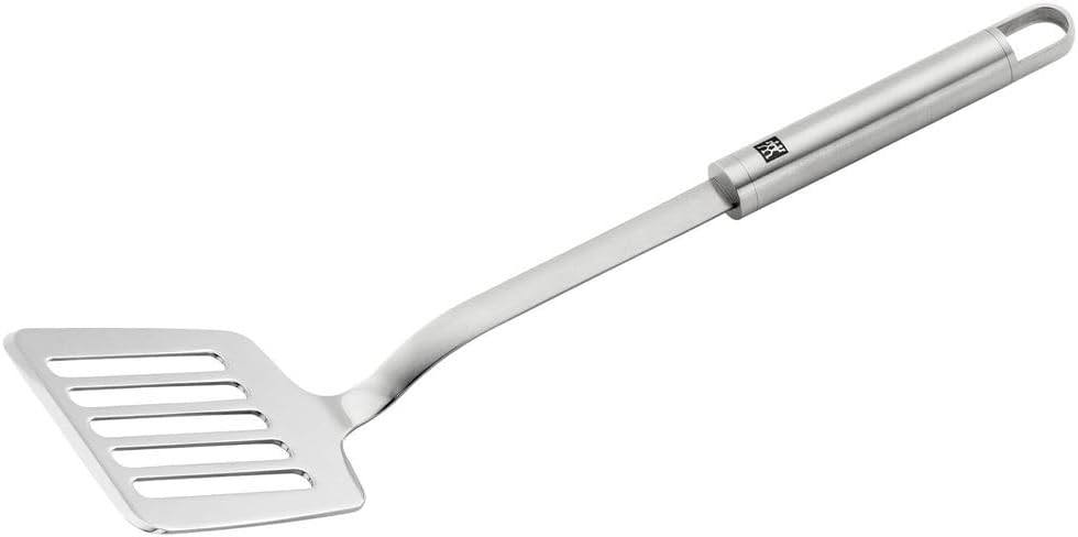 Zwilling Pro Slotted Turner, Stainless Steel, Perforated, Dishwasher Safe