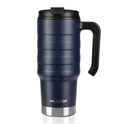 HAUSHOF 24 oz Travel Mug - Stainless, Double Wall